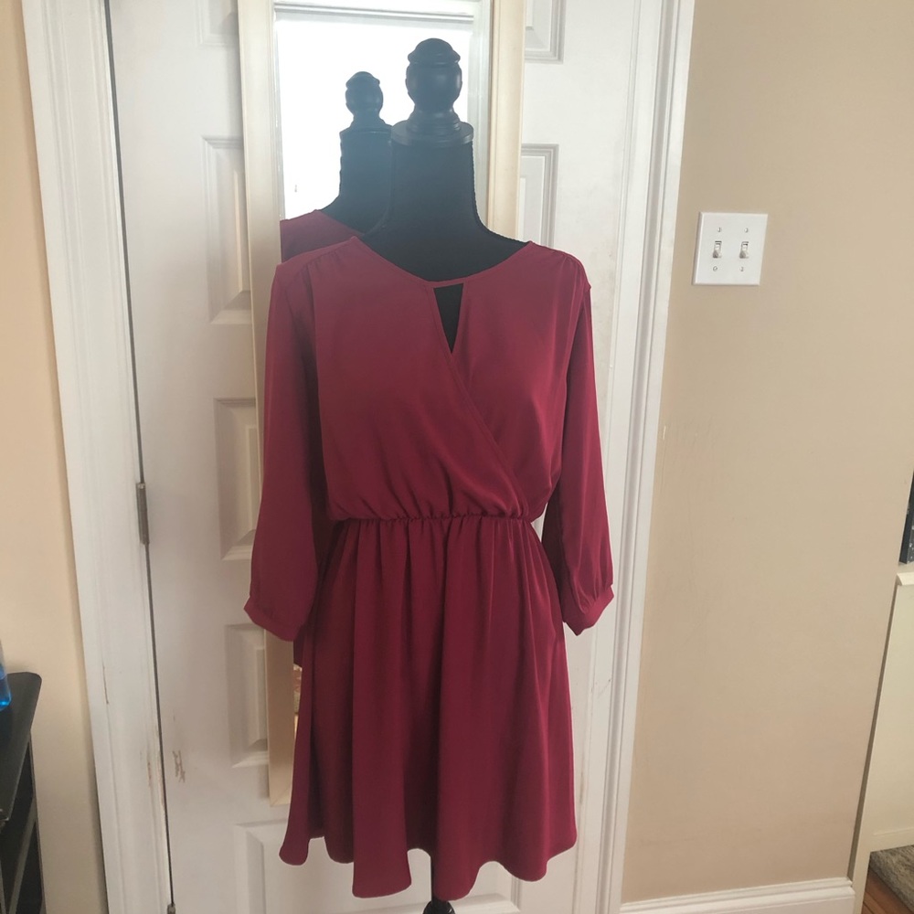 Lush 3/4 sleeve dress